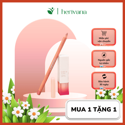 Chì kẻ viền môi thuần chay Herivana - Lip Pencil