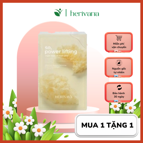Herinava Mặt nạ thuần chay Power Lifting Vegan Essence Mask Pack